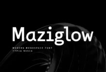 Maziglow Font Poster 1