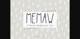 MeMaw Font Poster 1