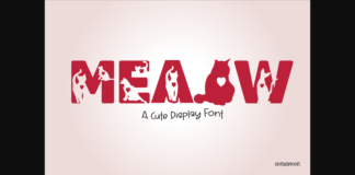 Meaow Font Poster 1