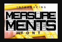 Measurements Font Poster 1