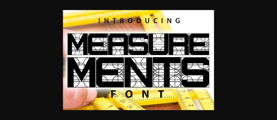 Measurements Font Poster 1