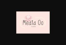 Meata Oo Font Poster 1