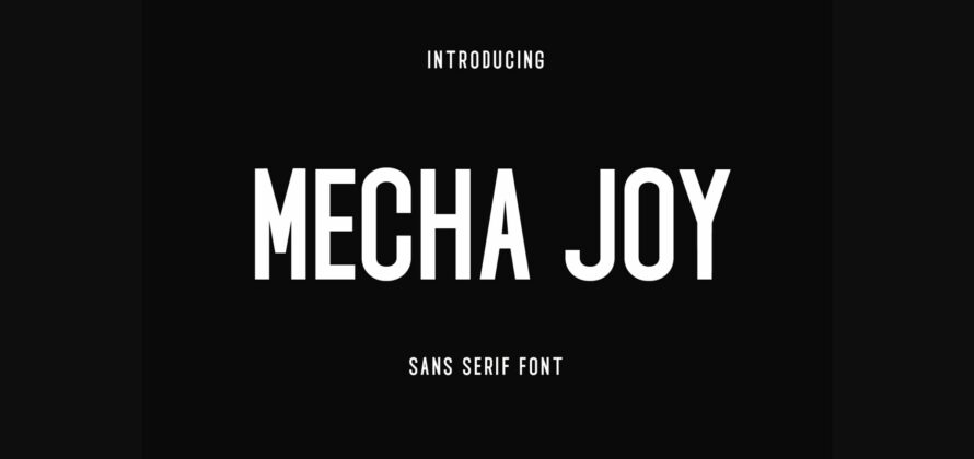 Mecha Joy Font Poster 3