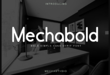 Mechabold Font Poster 1