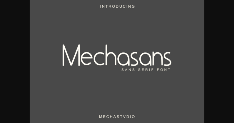 Mechasans Font Poster 3