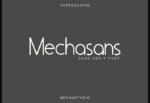 Mechasans Font Poster 1