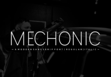 Mechonic Font Mechonic Font Poster 1
