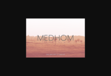 Medhom Font Poster 1