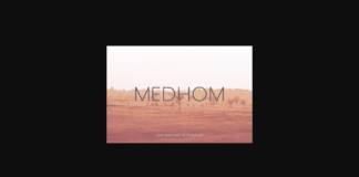Medhom Font Poster 1