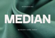 Median Font Poster 1