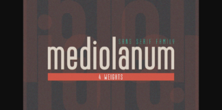 Mediolanum Font Poster 1