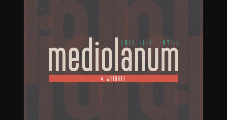 Mediolanum Font Poster 1