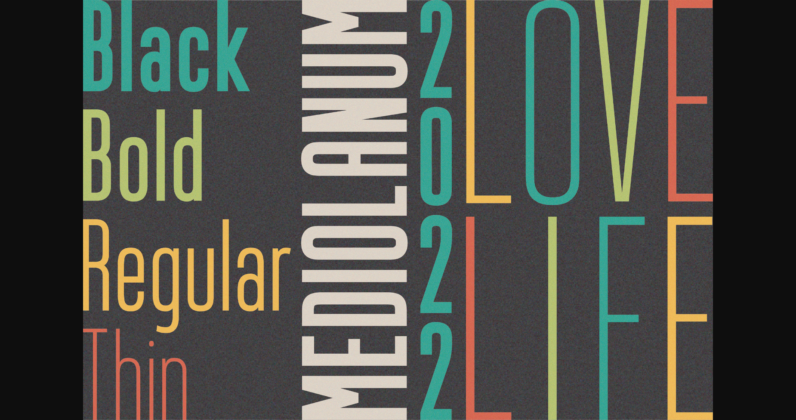 Mediolanum Font Poster 2