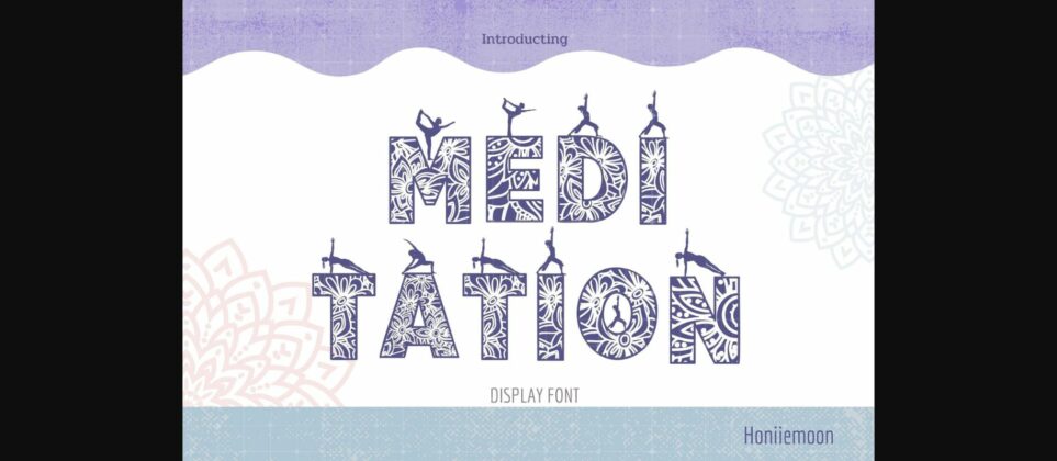 Meditation Font Poster 3