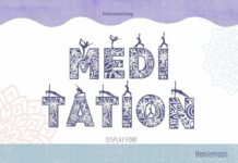 Meditation Font Poster 1