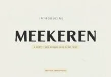 Meekeren Font Meekeren Font Poster 1