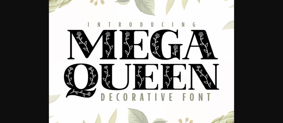 Mega Queen Font Poster 3