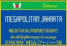Megapolitan Jakarta Font Poster 1