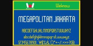 Megapolitan Jakarta Font Poster 1