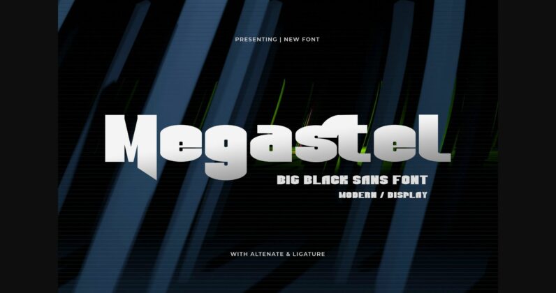 Megastel Font Poster 3