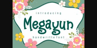 Megayun Font Poster 1