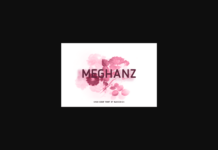 Meghanz Font Poster 1