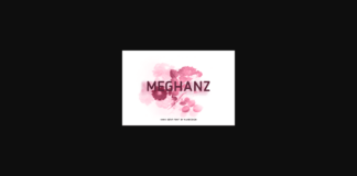Meghanz Font Poster 1