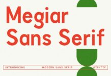Megiar Font Poster 1