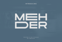 Mehder Font Poster 1