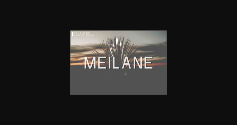 Meilane Font Poster 3