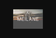 Meilane Font Poster 1