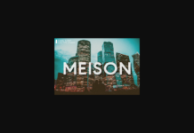Meison Font Poster 1