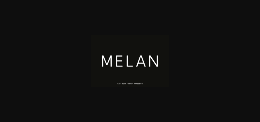Melan Font Poster 3