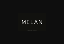Melan Font Poster 1