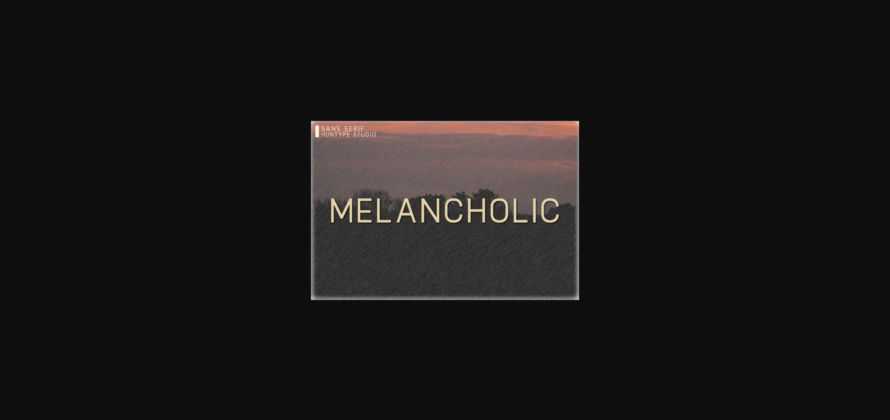 Melancholic Font Poster 3