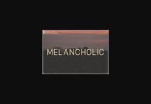 Melancholic Font Poster 1