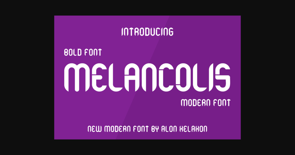 Melancolis Font Poster 3