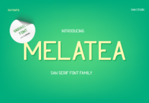 Melatea Font Poster 1