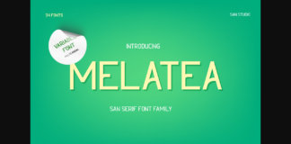 Melatea Font Poster 1