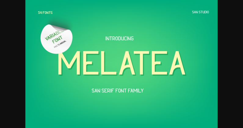 Melatea Font Poster 1