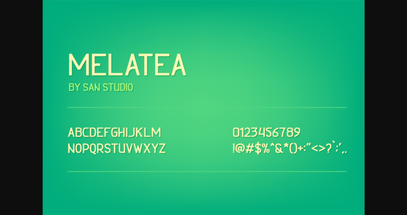 Melatea Font Poster 6