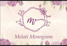 Melati Monogram Font Poster 1