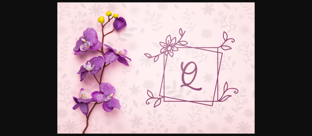 Melati Monogram Font Poster 5