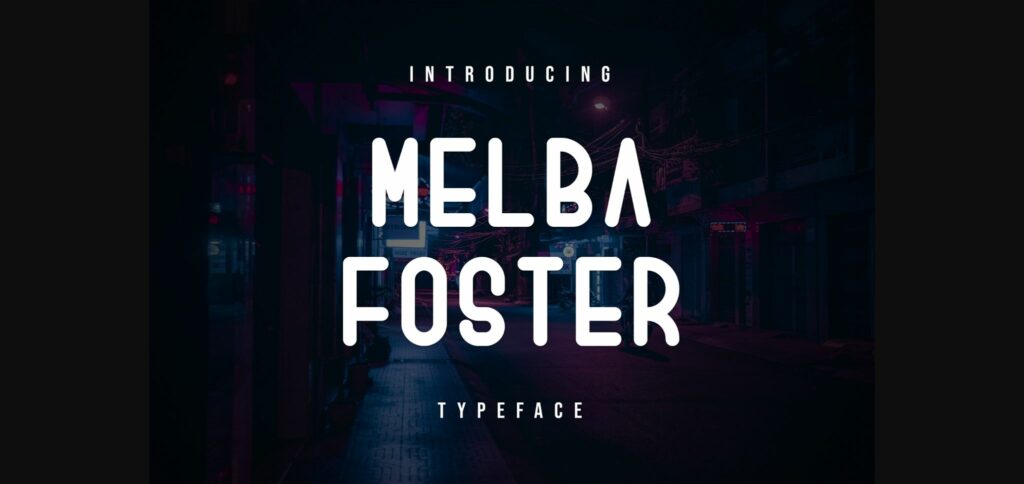 Melba Foster Font Poster 3