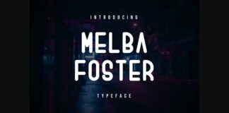 Melba Foster Font Poster 1