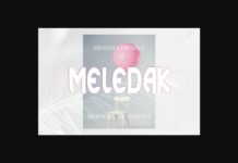 Meledak Font Poster 1