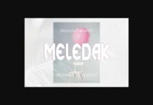 Meledak Font Meledak Font Poster 1