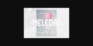 Meledak Font Poster 1