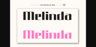 Melinda Font Poster 1