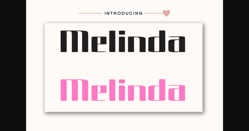 Melinda Font Poster 1